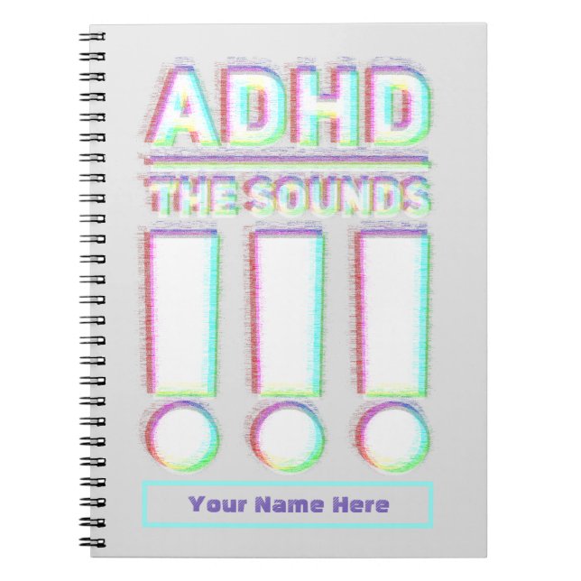 Carnet ADHD les sons! ! Couleurs pastel (Devant)