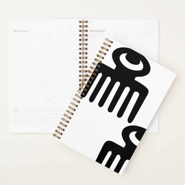 Carnet Adinkra 2 (Devant avec enveloppe)