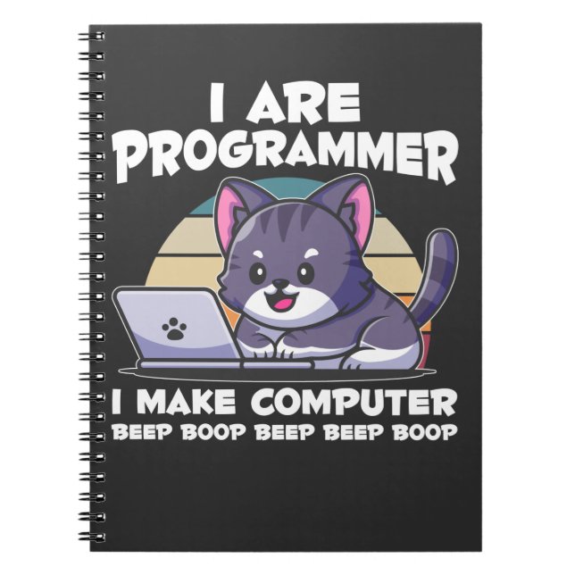 Carnet Administrateur informatique humour étudiant en inf (Devant)