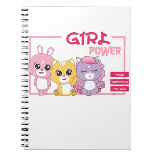 Carnet Adorable Animal Frienz Art Imprimer : Girl Power