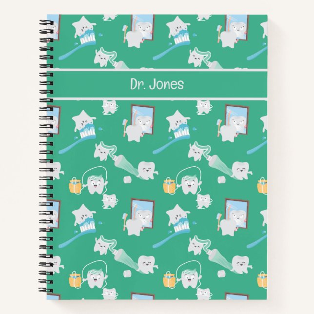 Carnet Adorable Bébé Dents Bureau dentaire Dentiste (Devant)