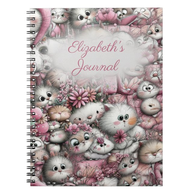Carnet Adorable Cats Collage Spiral Notebook (Devant)