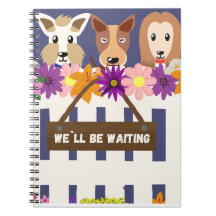 Adorable Chiens "Nous attendrons"