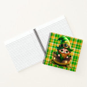 CARNET ADORABLE CUTE SMILIING IRLANDAIS LEPRECHAUN