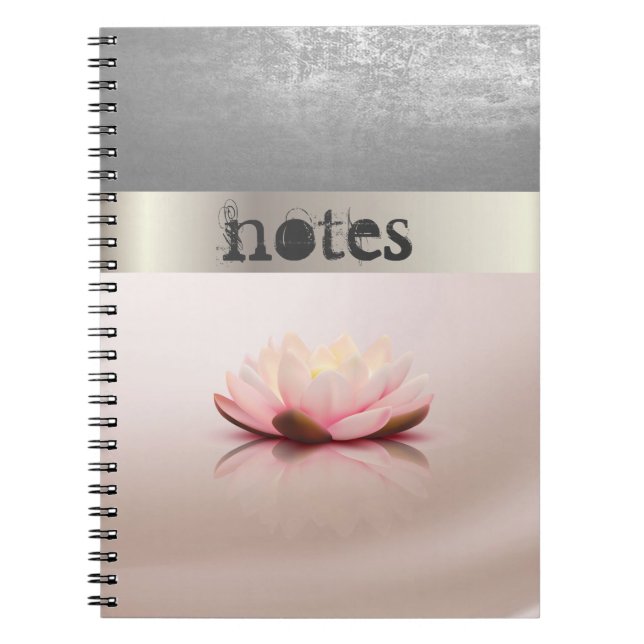 Carnet Adorable Fleur Lotus Design (Devant)