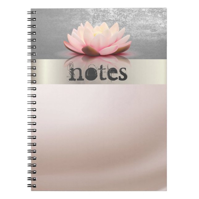 Carnet Adorable Lotus élégant (Devant)