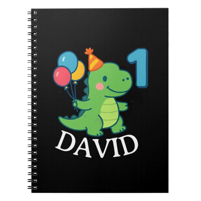 Carnet Adorable premier anniversaire Dino (Devant)