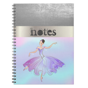 Carnet Adorable stylish Ballerina Holographique