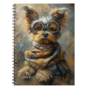 Carnet Adorable Yorkie Chien En Lunettes 163