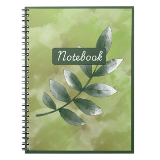 Carnet  Aesthetic Greenery Spiral Photo Notebook