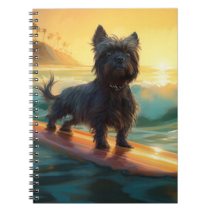 Carnet Affenpinscher Beach Surf Peinture