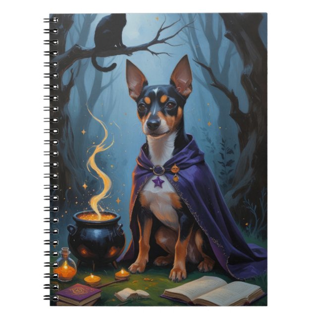 Carnet Affenpinscher Chien Whimsical Halloween Peinture (Devant)