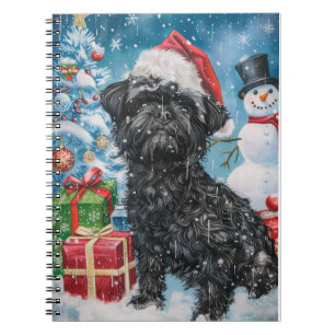 Carnet Affenpinscher Winter Wonderland Christmas Joie