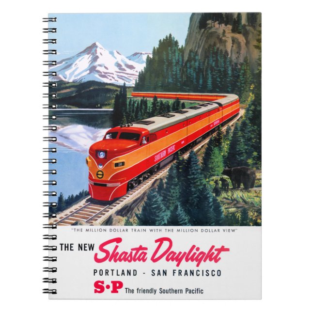 Carnet Affiche de Portland San Francisco de lumière du (Devant)