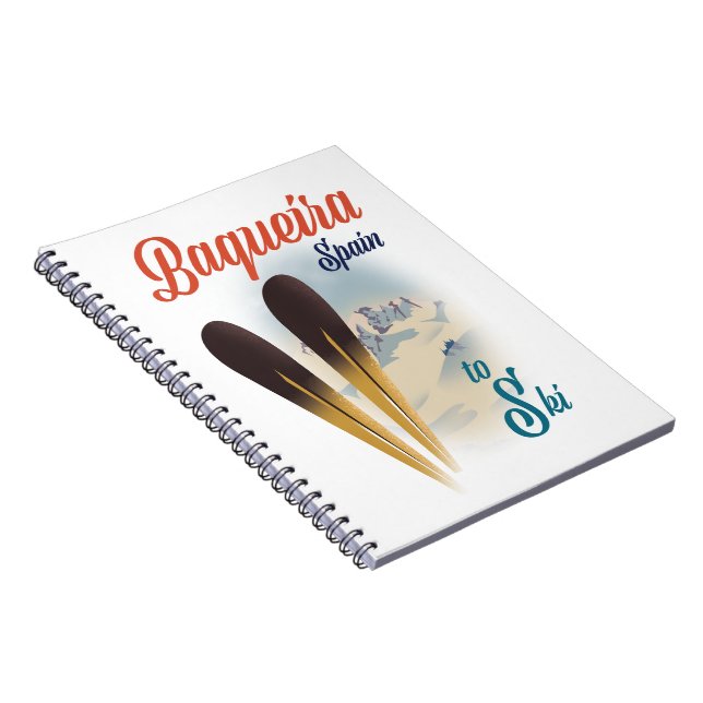 Carnet Affiche de voyage Baqueira Espagne (Côté Droit)