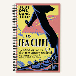 Carnet Affiche de voyage Promotion Sea Cliff, Long Island