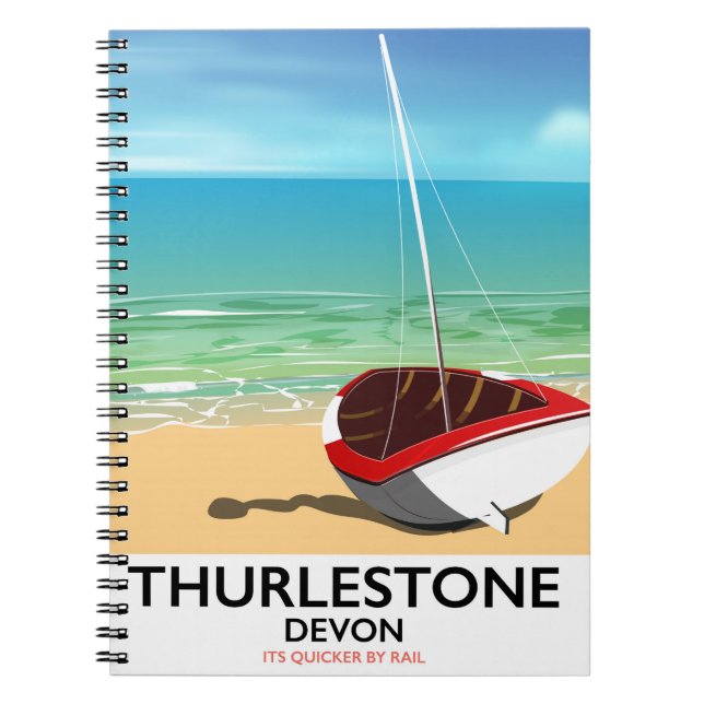 Carnet Affiche de voyage Thurlestone South Devon (Devant)