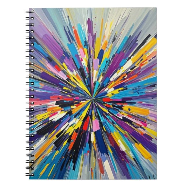 Carnet Affiche impressionnante design d'art abstrait (Devant)