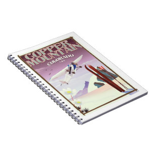 Carnet Affiche vintage Copper Mountain colorado