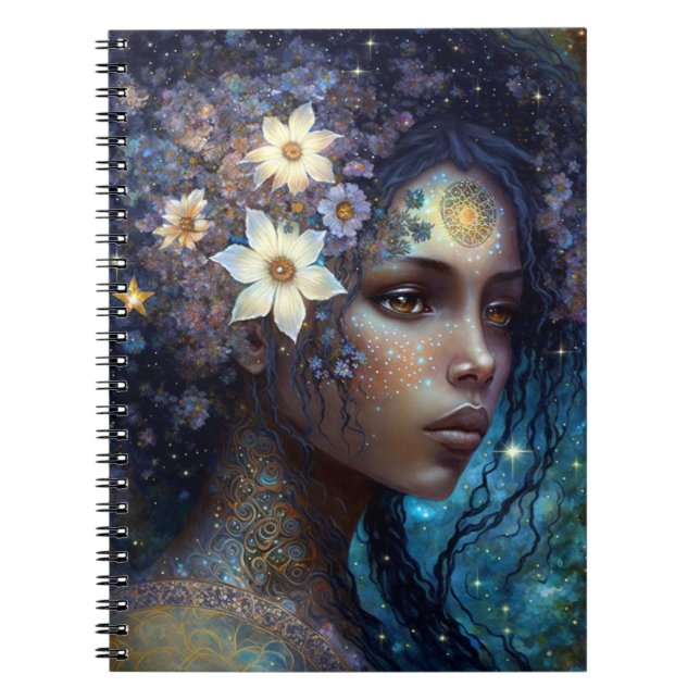 Carnet African American Black Goddess Queen Imaginaire Ar (Devant)