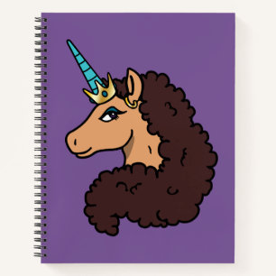 Carnet Afro Unicorn Divin