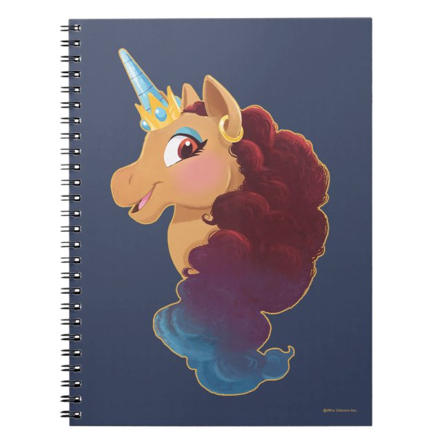 Carnet Afro Unicorn | Divine la licorne (Devant)