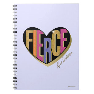 Carnet Afro Unicorn Fierce Heart Design