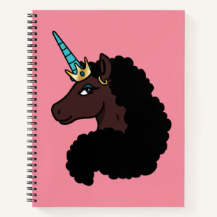 Carnet Afro Unicorn   Magique