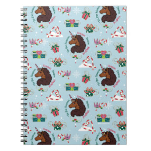 Carnet Afro Unicorn Motif de vacances