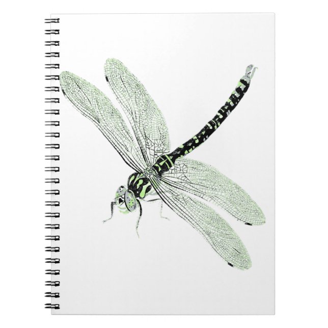 Carnet Agender Pride Vintage Dragonfly Art (Devant)