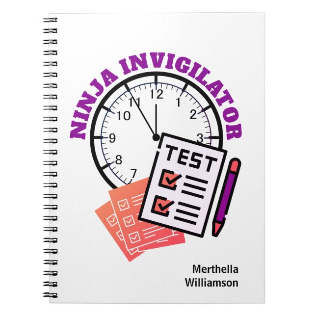 Carnet Agent d'examen NINJA INVIGILATOR Enseignant (Devant)