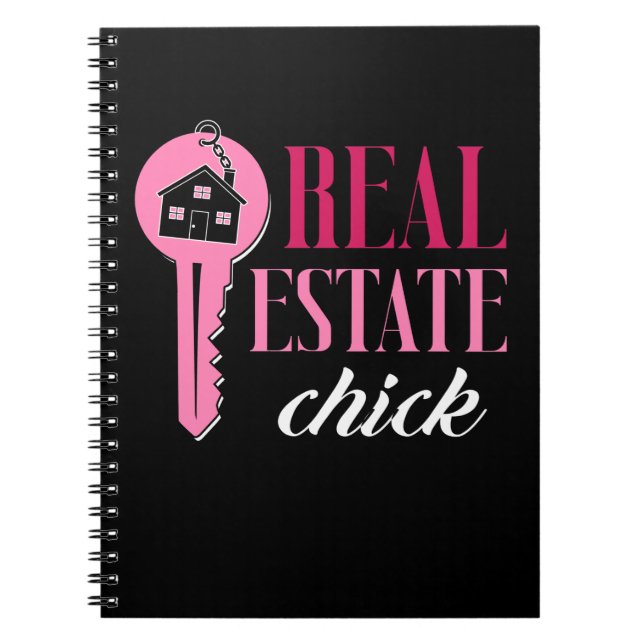 Carnet Agent immobilier Femme Funny Courtier immobilier (Devant)