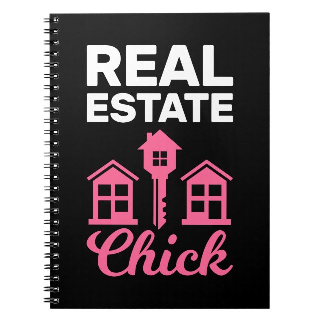 Carnet Agent immobilier Fille courtier immobilier Femmes (Devant)
