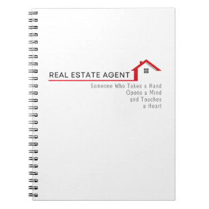 Carnet Agent immobilier Quelqu'un qui prend la main