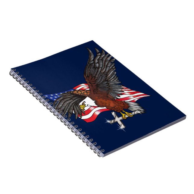 Carnet Aigle américain avec croix (Côté Droit)
