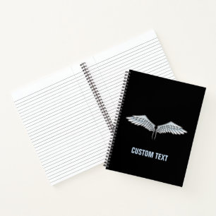 Carnet Ailes gris-bleu