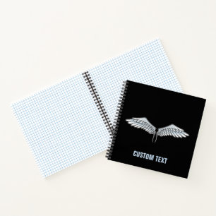 Carnet Ailes gris-bleu