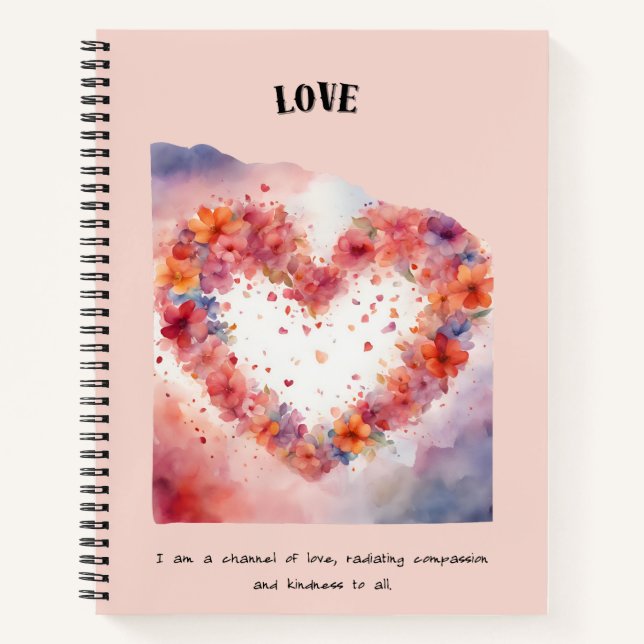 Carnet Aimer Affirmation positive (Devant)