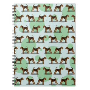 Carnet Airedale Terrier Motif