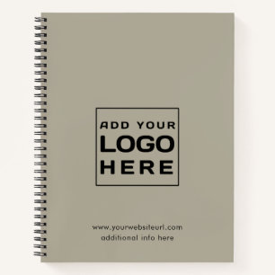 Carnet Ajouter un logo d'entreprise et un site Web minima