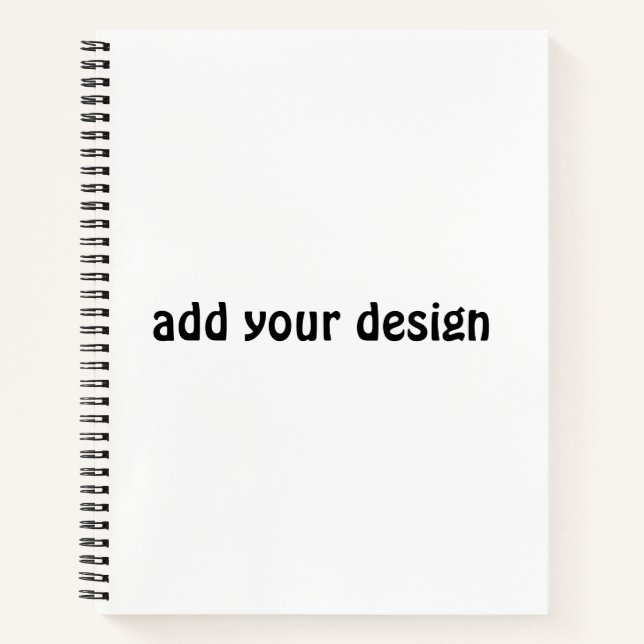 Carnet ajouter votre conception (Devant)