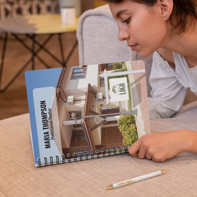 Carnet Ajouter Votre Logo Connexion Immobilier Personnali (Real Estate Professional custom notebook)