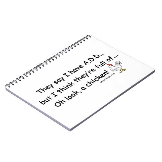 Carnet AJOUTEZ complètement des poulets (Côté gauche)