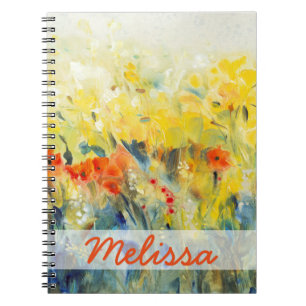 Carnet Ajoutez votre balancement nommé II de fleurs de