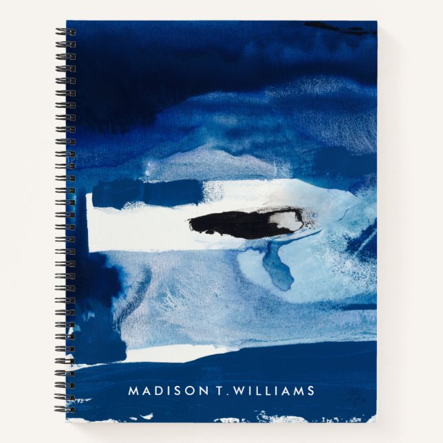 Carnet Ajoutez votre nom | Blue Amore II (Devant)