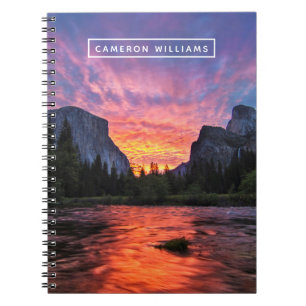 Carnet Ajoutez votre nom Ciel vibrant Vallée de Yosem