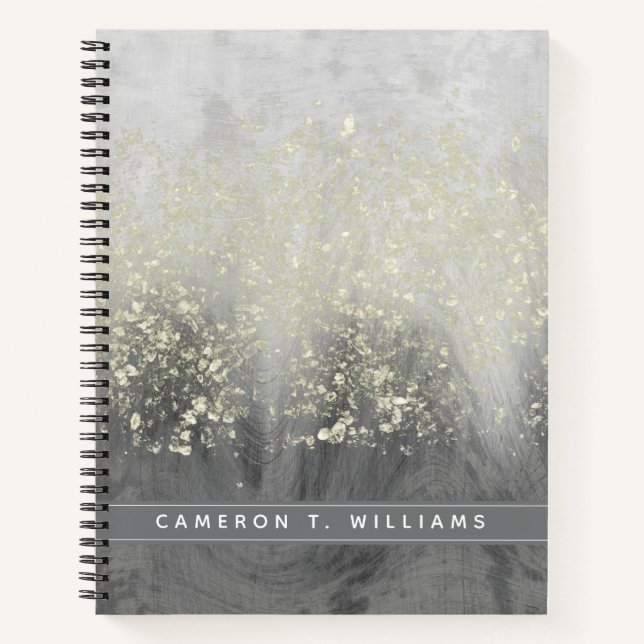 Carnet Ajoutez votre nom | Parties scintillant (Devant)