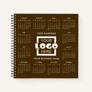 Carnet Ajoutez votre propre logo d'entreprise 2025 Calend