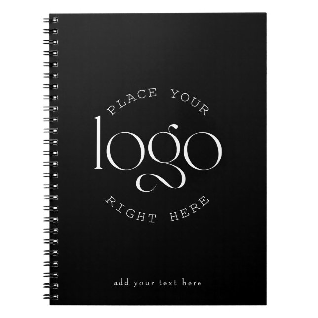 Carnet Ajoutez votre propre logo d'entreprise personnalis (Devant)