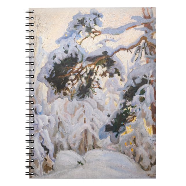 Carnet Akseli Gallen-Kallela - Forêt en hiver (Devant)